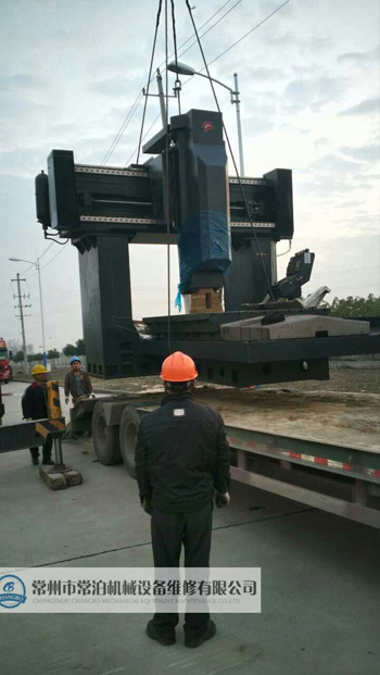 韓國(guó)高精龍門銑安裝中